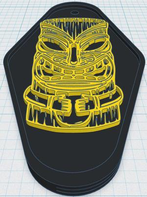 Tiki Keytag 39