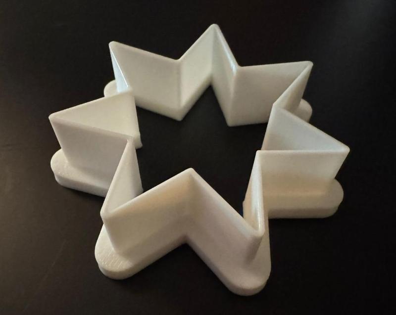 Seven-pointed star cookie cutter