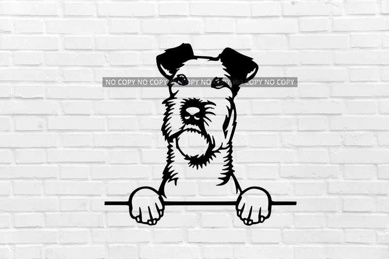 wall decoration Irish Terrier dog