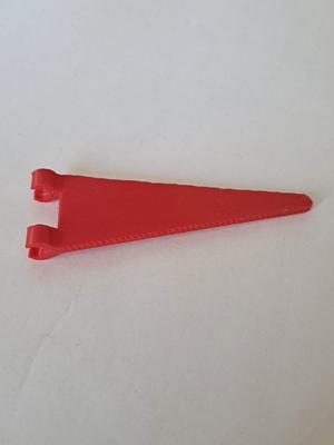 triangular flag with 2 clips for Playmobil