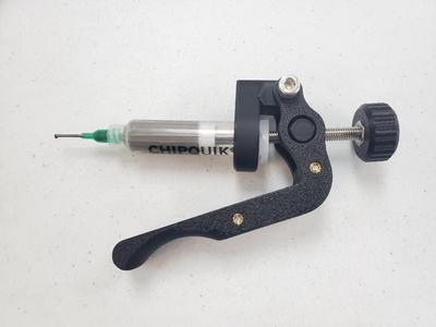 Manual solder flux (paste) dispenser (extruder) - improved