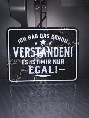 Lustiges Schild Ich hab das schon verstanden