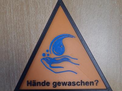 Warning Sign: Hands Washed