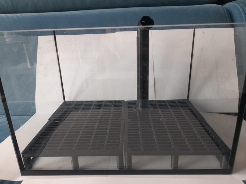 Undergravel filter with outlet