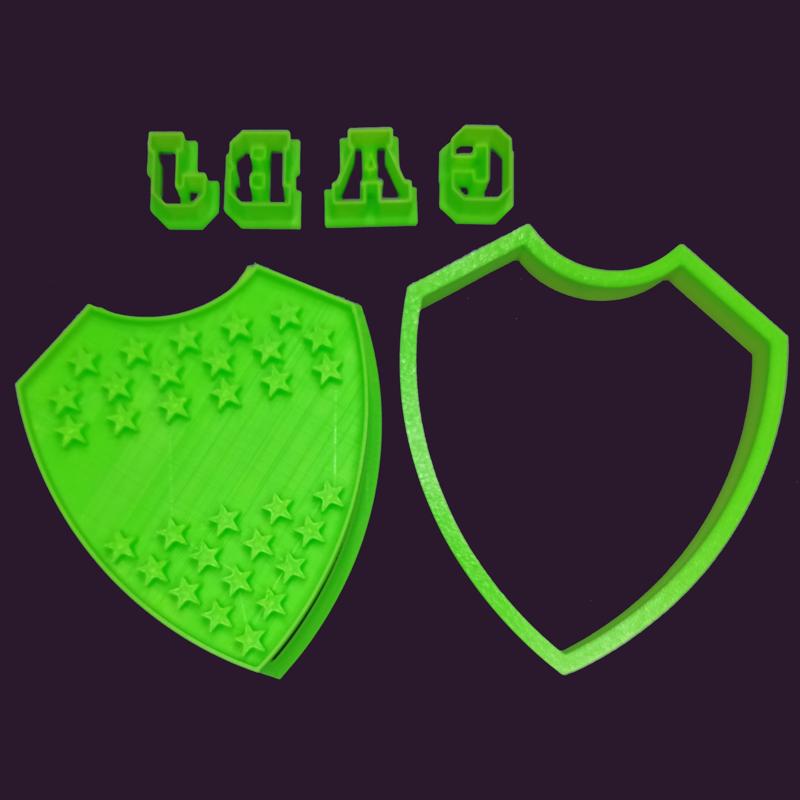 Boca shield. Cutting