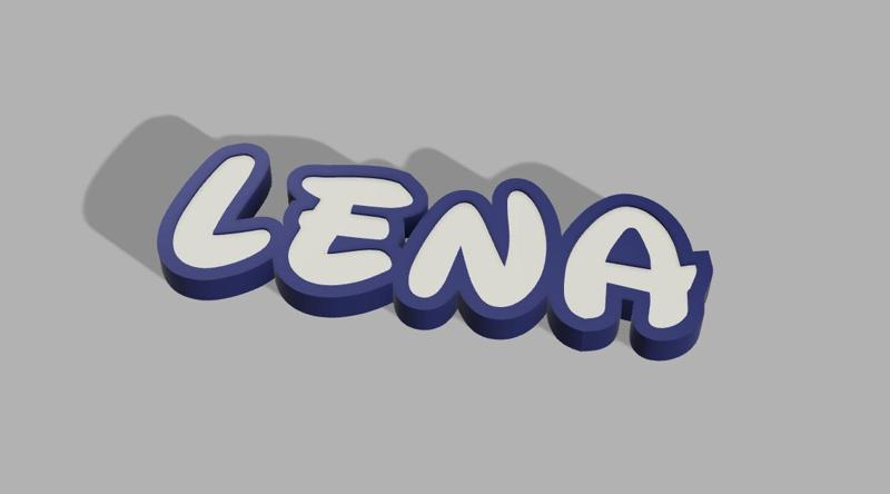Prénom lumineux LENA