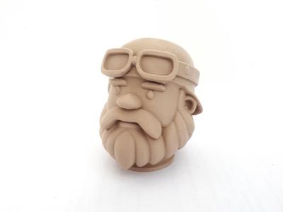 Minimalist Biker Bust