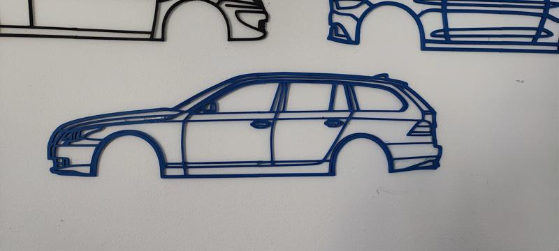 BMW e60 WallArt Silhouette