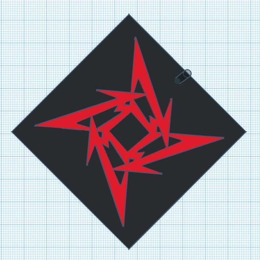 metallica logo keychain