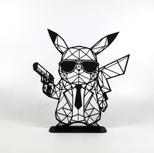 Geometric Low Poly Agent Pikachu