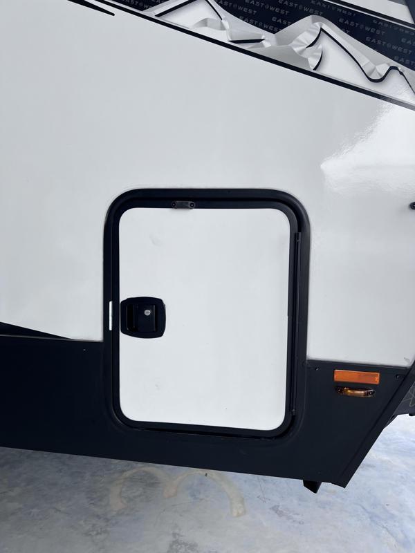 Camper Door Hinge Stop