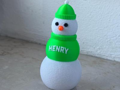 Henry snowman model