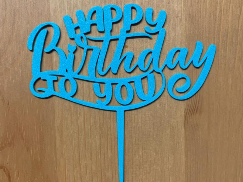 Happy Birthday Cake Topper