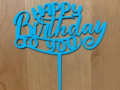 Happy Birthday Cake Topper