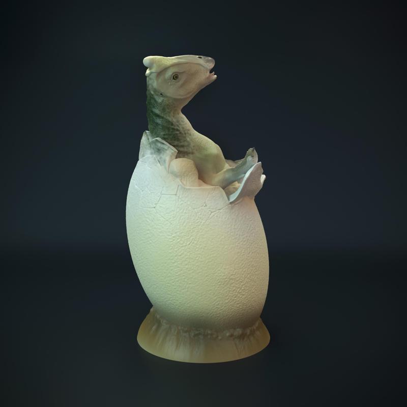 Parasaurolophus baby hatching