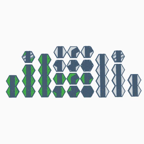 Railroad Set Hex Map Scale
