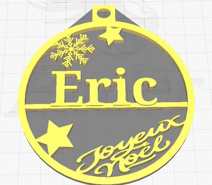 eric christmas bauble ornament