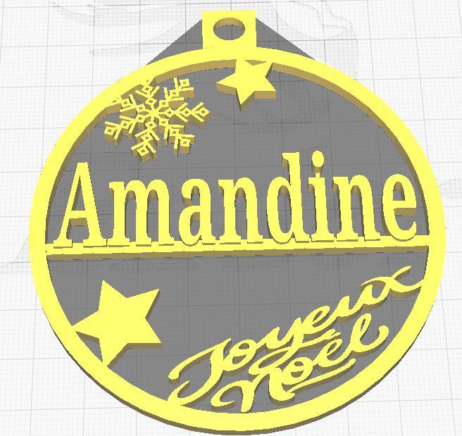 Christmas ornament Amandine