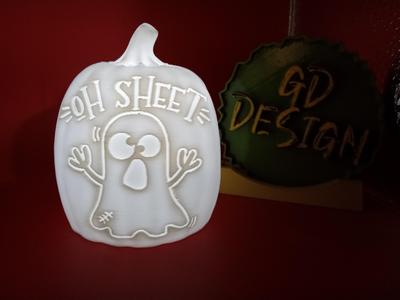 Ghost Oh Sheet! Ver 4 Halloween Pumpkin Lights