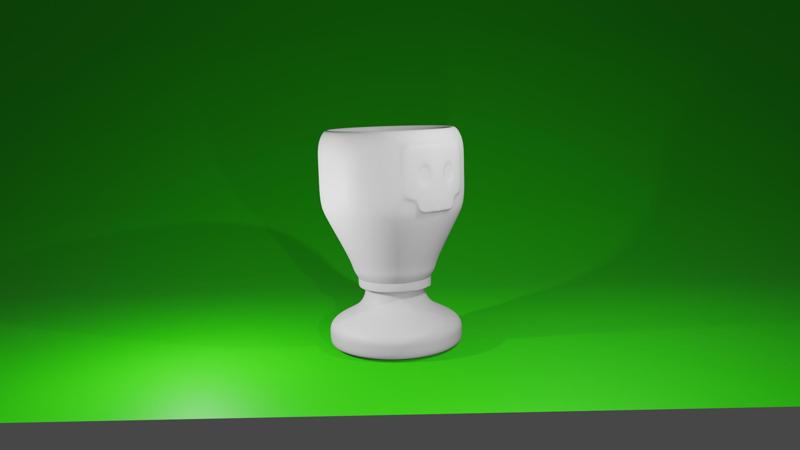 Бокал с черепом