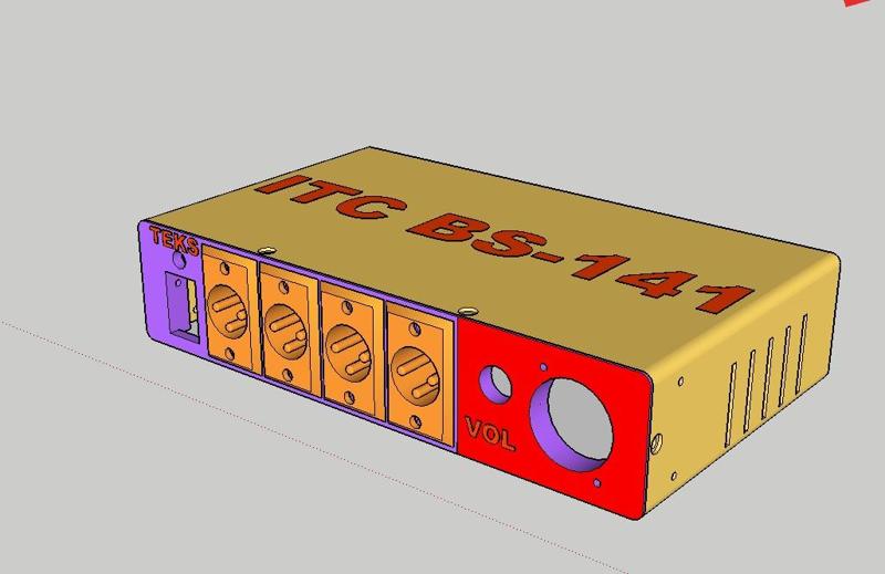 Intercom with 4 channels, base station