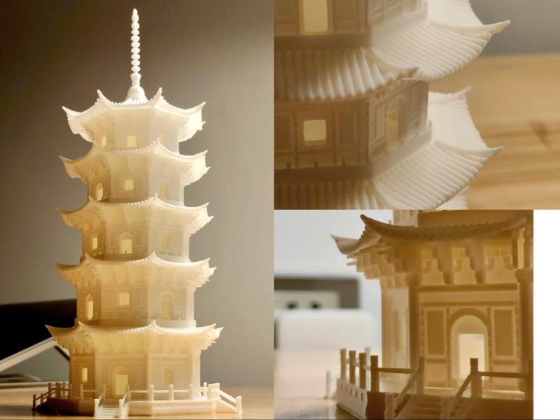 A Showpiece of National Treasure: Quanzhou Twin Pagodas High-Precision Model, Modular Design with Minimal Supports