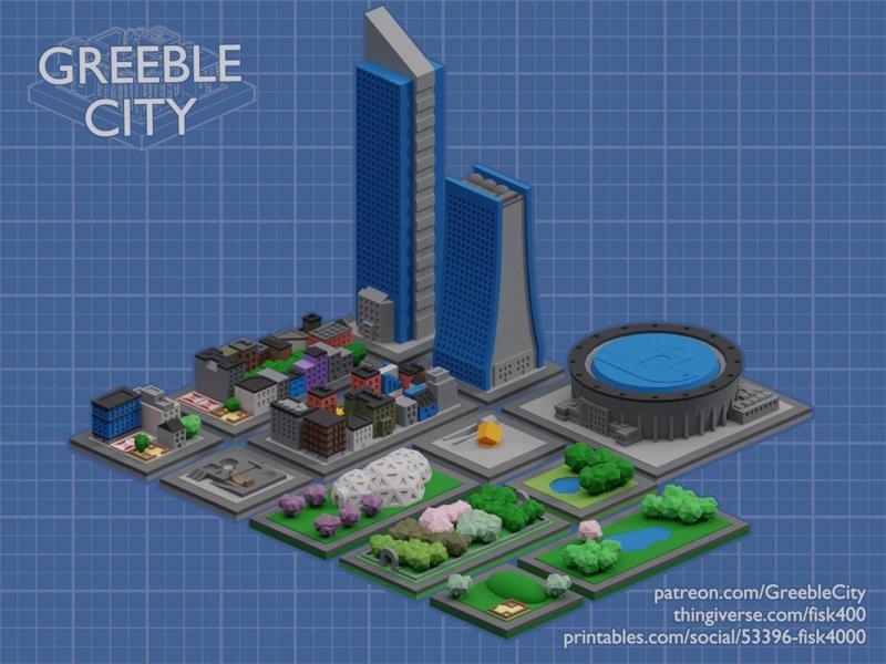 GreebleCity: Set 02 (2024 Version)