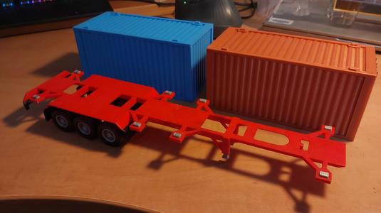 Trailer for Sea Containers (scale 1:43)