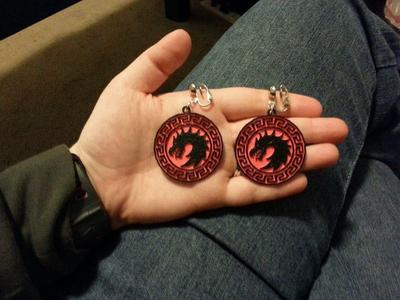 Dragon Army Earring