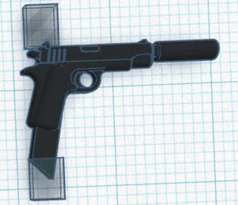 Modified Lego pistol (1911)