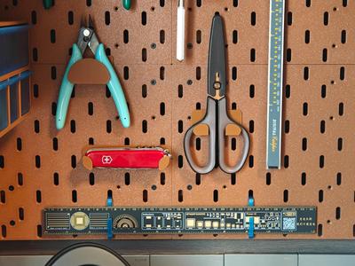 IKEA Skadis Pegboard Ruler Hook Holder