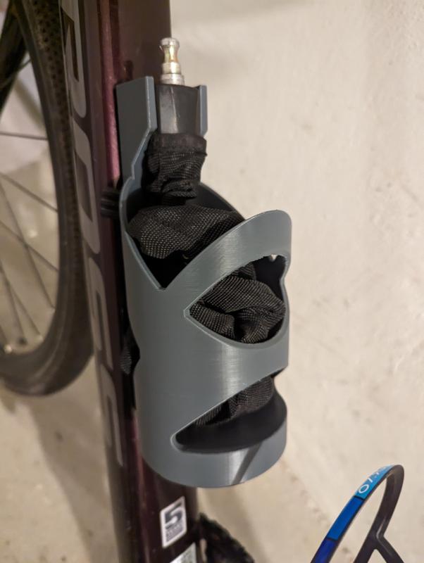 Holder for Abus bike chain lock