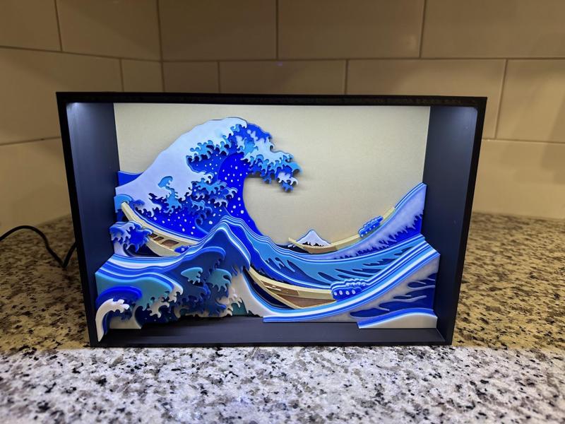 Display Frame with Light Strip