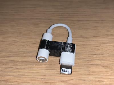 Jack adapter cable clip