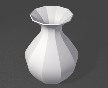 Eckige Vase