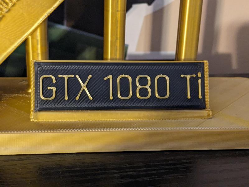 1080 Ti label for PCI-e stand