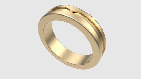 Sleek Minimalist Ring with Modern Design 3D print