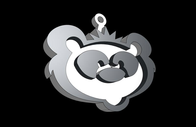 keychain panda - pxndx