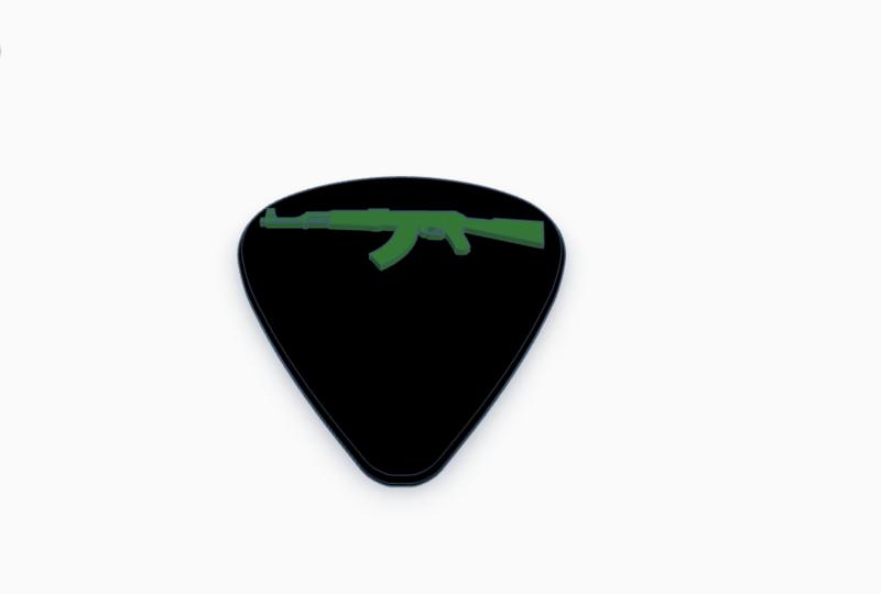 AK-47 Guitar Pick