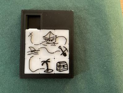 Slinding puzzle trésor map
