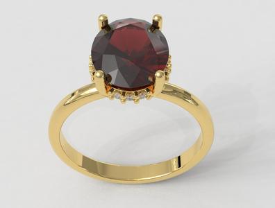 Classic Oval Gemstone Ring