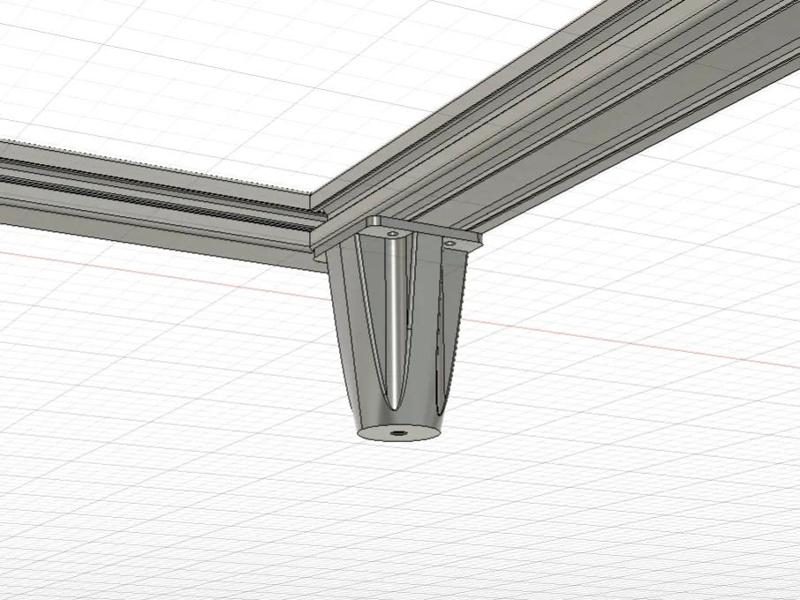Riser Feet (for 4020 Aluminum Profile)