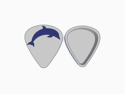 Dolphin Guitar Pick Holder