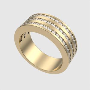 Triple Row Sparkle Band 3D print