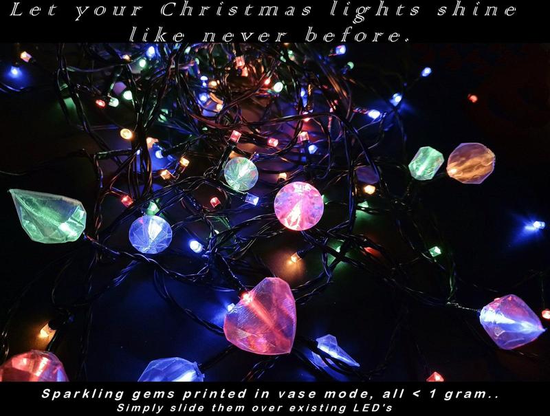 Pop-on Gemstones for ledstrings