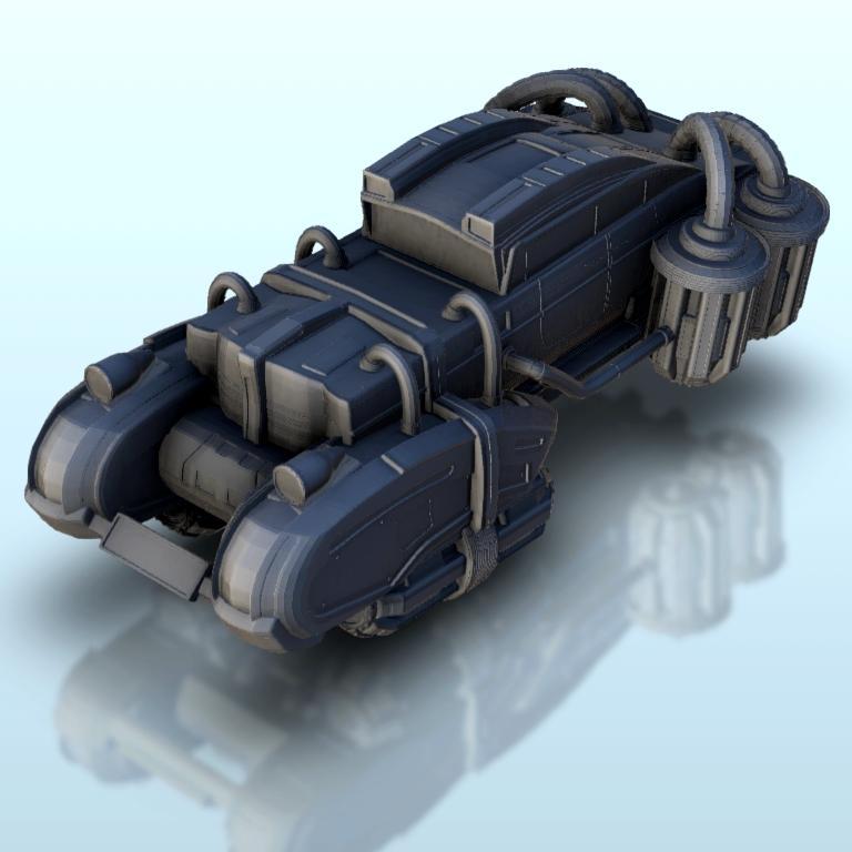 SF flying car with tanks 18 - BattleTech MechWarrior Scifi Science fiction SF Warhordes Grimdark Confrontation Necromunda