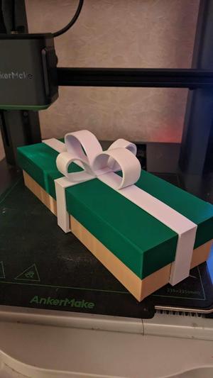 Gift box with bow