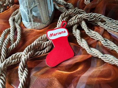 Customizable Christmas Stocking Ornament