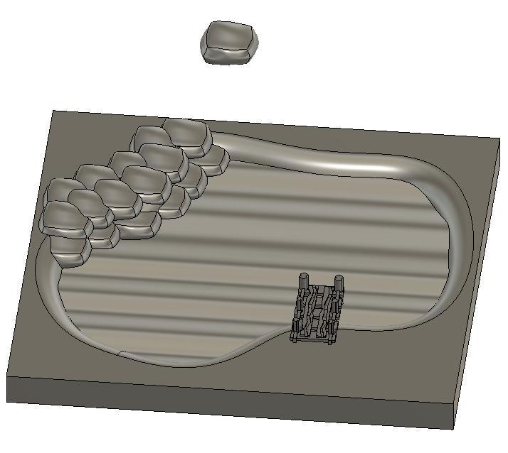 Small pond for terrain (plus a single stone)
