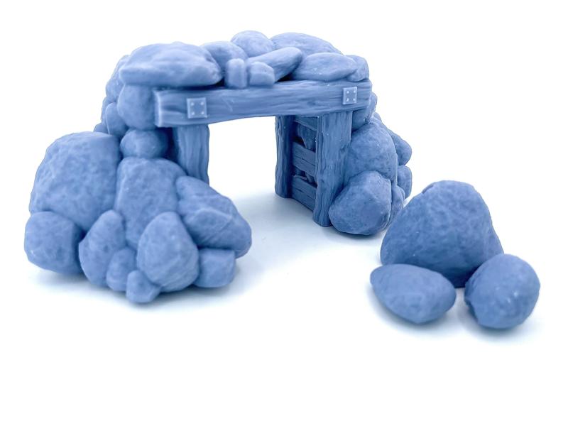 Sealed Mine Entrance Set